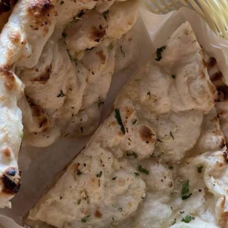 Delicious Garlic Naan at Our Indian Restaurant